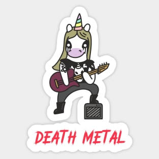 Death Metal - Unicorn Series Sticker